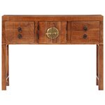 vidaXL Table console 120x32x80 cm bois massif d'acacia