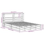vidaXL Cadre de lit sans matelas 140x190 cm bois de pin massif