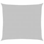 vidaXL Voile d'ombrage gris clair 3x2 5 m 100 polyester oxford