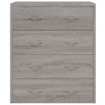 vidaXL Buffet avec 4 tiroirs 60x30 5x71 cm Sonoma gris