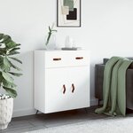 vidaXL Buffet blanc 69 5x34x90 cm bois d'ingénierie