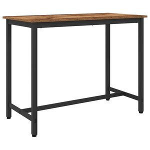 vidaXL table Bois ancien 100 x 50 x 76 5 cm Bois d'ingénierie et acier