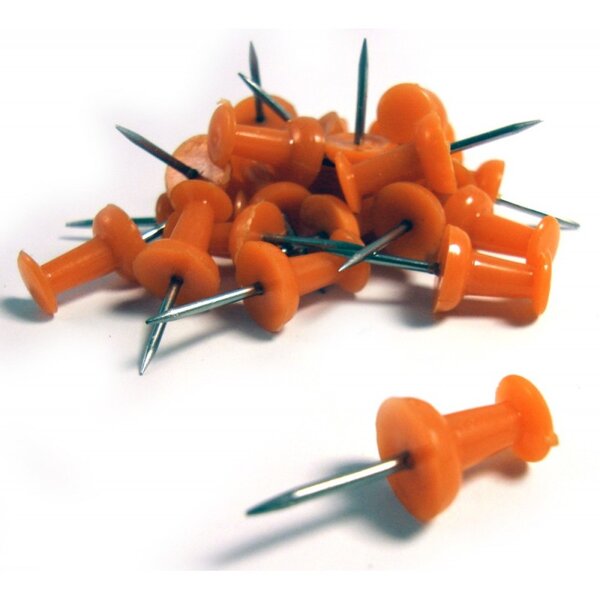 25 punaises de signalisation solveig orange