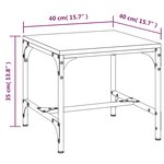 vidaXL Table d'appoint Chêne sonoma 40x40x35 cm Bois d'ingénierie
