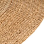 vidaXL Tapis jute tressé 240 cm Rond