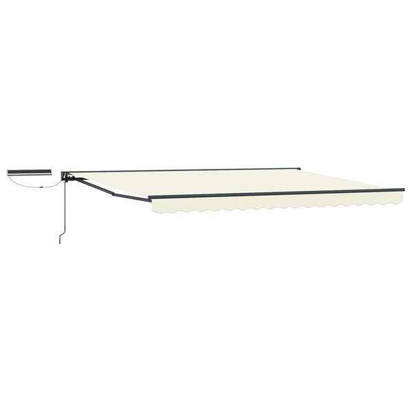 vidaXL Auvent rétractable électrique Crème et Anthracite 4 x 2 m