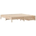 vidaXL Cadre de lit sans matelas 200x200 cm bois massif de pin