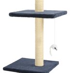 vidaXL Arbre à chat avec griffoirs en sisal 260 cm Bleu foncé
