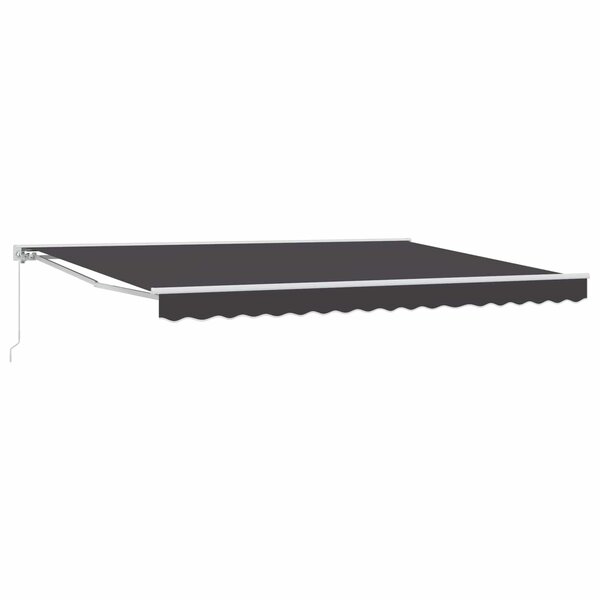vidaXL Auvent rétractable manuel Anthracite 4 × 3 5 m