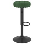 Vidaxl tabourets de bar 2 pcs vert foncé velours