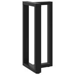vidaXL Pieds de table de bar en forme de T  2 pièces  noir  40 x 35 x (90-91) cm  acier