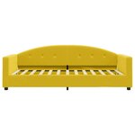 vidaXL Lit de jour avec matelas jaune 90x200 cm velours