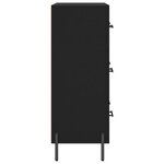 vidaXL Buffet noir 69 5x34x90 cm bois d'ingénierie