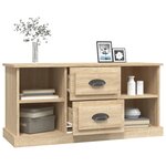 vidaXL Meuble TV chêne sonoma 99 5x35 5x48 cm bois d'ingénierie