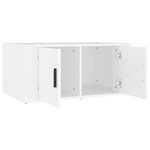 vidaXL Table basse Blanc 80x50x36 cm Bois d'ingénierie
