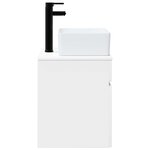vidaXL Meuble de lavabo mural Blanc 49 x 41 x 63 cm Bois d'ingénierie