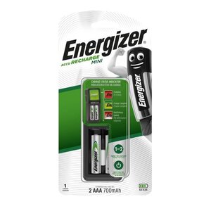 Chargeur Mini Energizer + 2 piles AAA/LR3 incluses