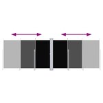 vidaXL Auvent latéral rétractable Noir 200x600 cm