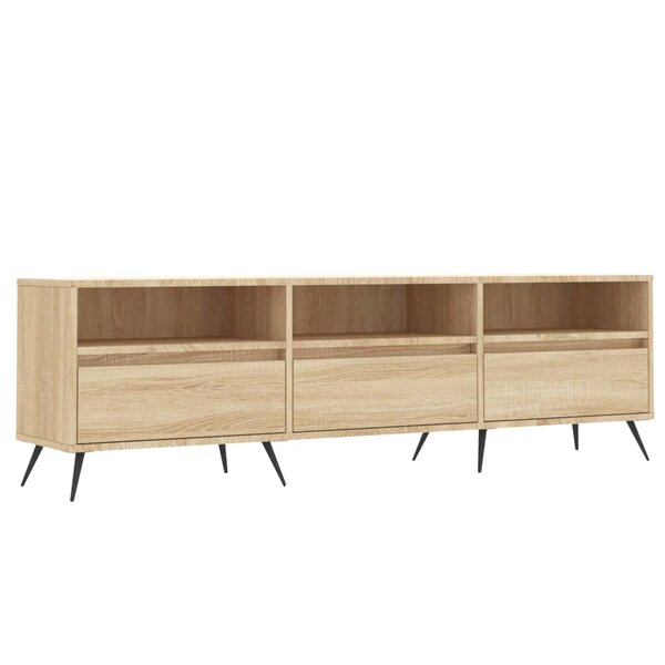 vidaXL Meuble TV chêne sonoma 150x30x44 5 cm bois d'ingénierie