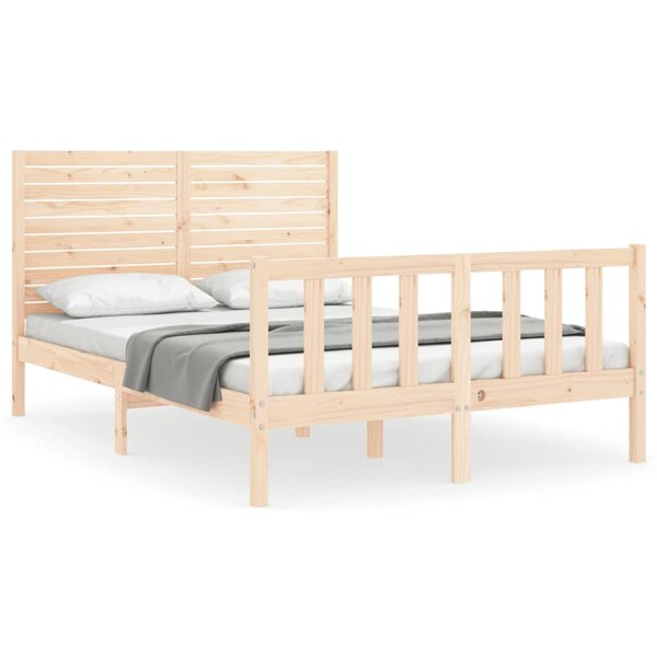 vidaXL Cadre de lit sans matelas bois de pin massif