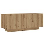 vidaXL Table de chevet chêne artisanal 100x35x40 cm bois d’ingénierie