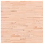 vidaXL Dessus de table 80x80x1 5 cm carré bois massif de hêtre