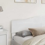 vidaXL Tête de lit Blanc Brillant 200 cm Bois d'ingénierie