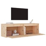 vidaXL Armoires murales 2 Pièces 60x30x35 cm Bois de pin massif