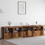 vidaXL Buffet Bois ancien 283 x 37 x 67 cm Bois d'ingénierie