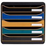 Module De Classement Big Box Plus 5 Tiroirs Neo Deco - Couleurs Assorties - Exacompta