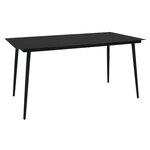 vidaXL Ensemble à manger de jardin 7 Pièces Noir Rotin PVC