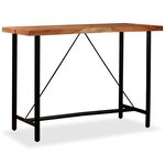 vidaXL Table de bar Bois massif d'Acacia 150x70x107 cm
