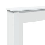 VidaXL Cadre de cheminée blanc 75x20x87 5 cm bois d'ingénierie