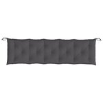 vidaXL Coussins de banc de jardin lot de 2 anthracite tissu Oxford