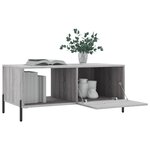 vidaXL Table basse sonoma gris 90x50x40 cm bois d'ingénierie