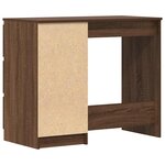vidaXL Bureau Chêne marron 90x45x76 cm Bois d'ingénierie