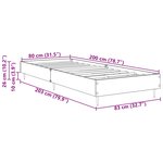 vidaXL Cadre de lit Chêne Sonoma 80 x 200 cm Bois d'ingénierie