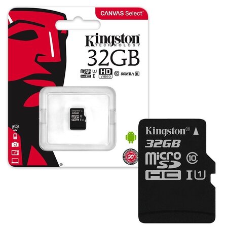 Carte mémoire Micro Secure Digital (micro SD) Kingston Canvas