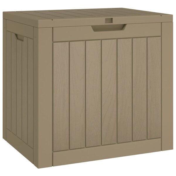 vidaXL Boîte de stockage de jardin gris 55 5x43x53 cm polypropylène