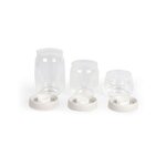 3 bocaux sous vide 400 ml 800 ml et 1 2 L - Verre borosciliate compatible congélation