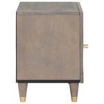 vidaXL Cabinet de chevet 2 Pièces Gris 40 x 33 x 46 cm