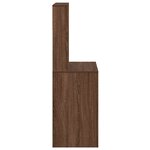 vidaXL Bureau et étagères chêne marron 100x45x140 cm bois d'ingénierie