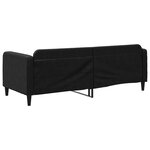 vidaXL Lit de repos sans matelas noir 80x200 cm tissu