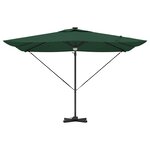 vidaXL Parasol Roma Vert 286 x 285 x 270 cm Aluminium et polyester