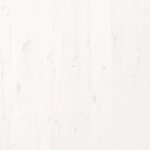 vidaXL Cadre de lit Blanc 210 x 200 cm Bois massif en pin