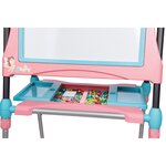 Smoby double chevalet réglable pour enfants rose 410203
