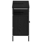 vidaXL Meuble sous-vasque de salle de bain Chêne noir 80 x 30 x 60 cm