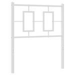 vidaXL Tête de lit métal blanc 80 cm