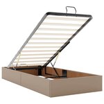 vidaXL Cadre de lit ottoman sans matelas cappuccino 90x190 cm