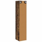 vidaXL Cabinet de Salle de Bain Mural Chêne fumé 33 x 34 5 x 160 cm